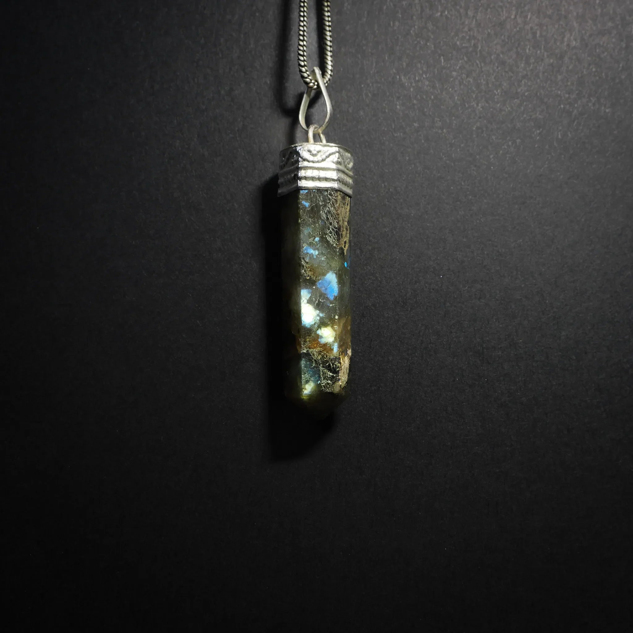 Labradorite stone pendant