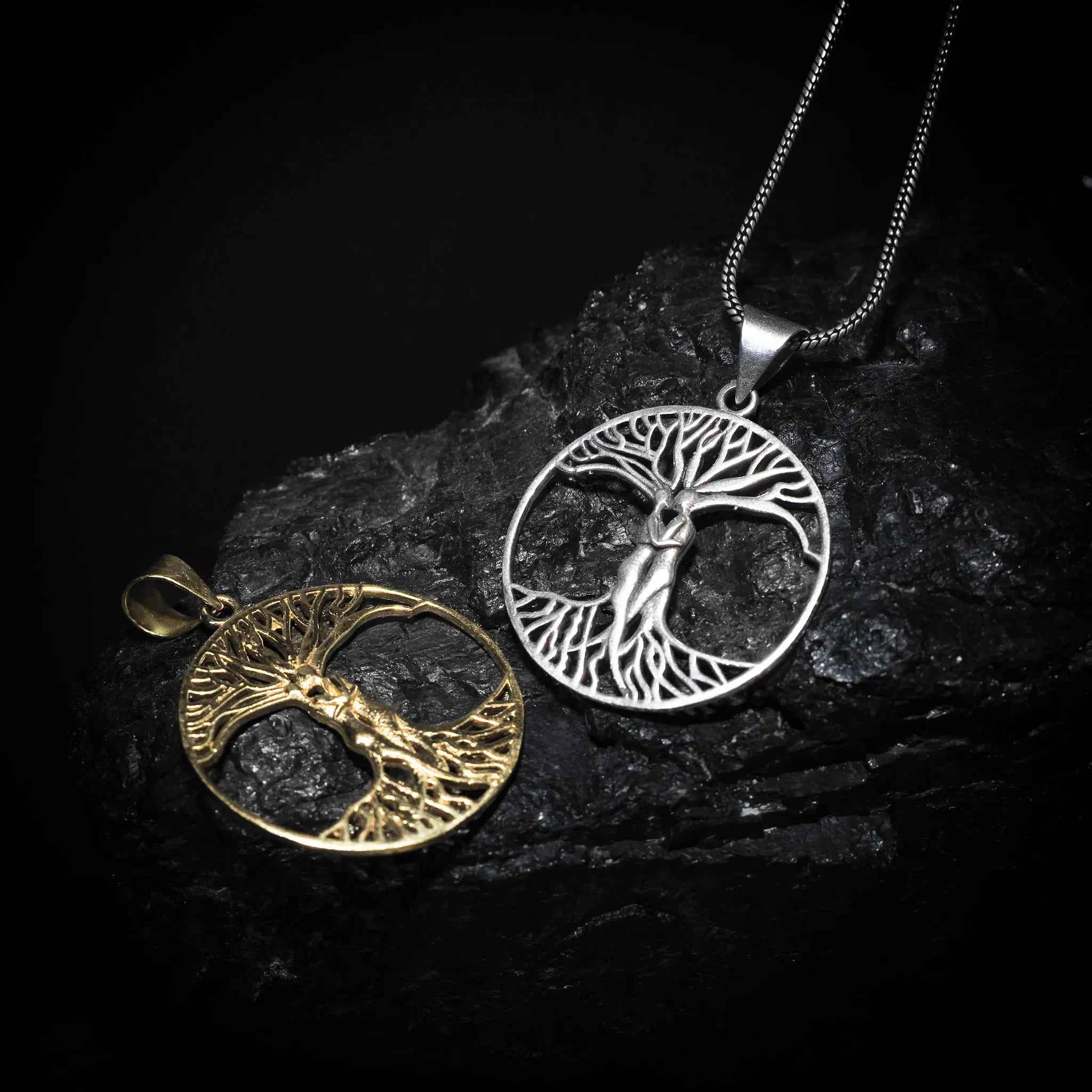 Amulett, Ask och Embla ur livets träd, stor.