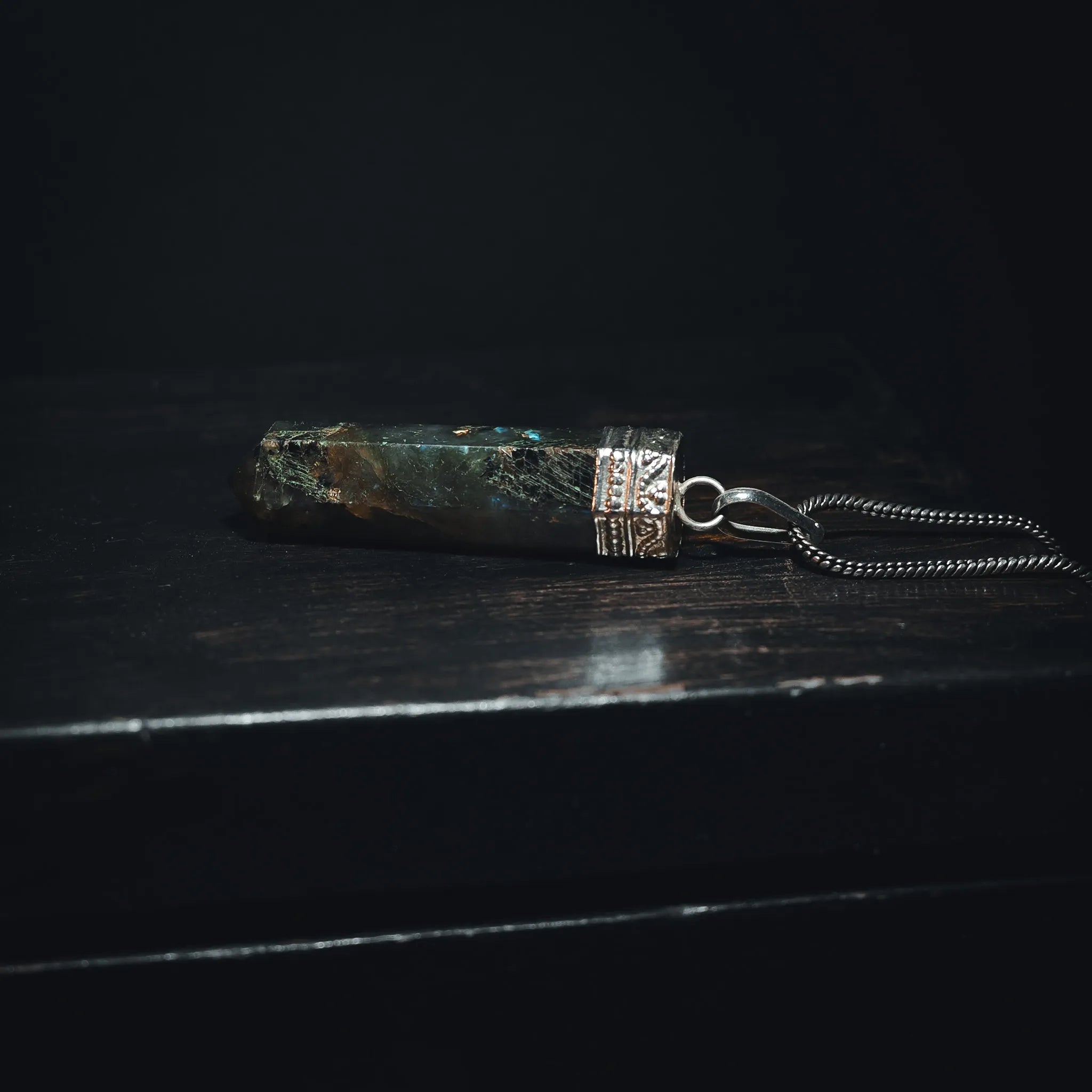 Labradorite stone pendant