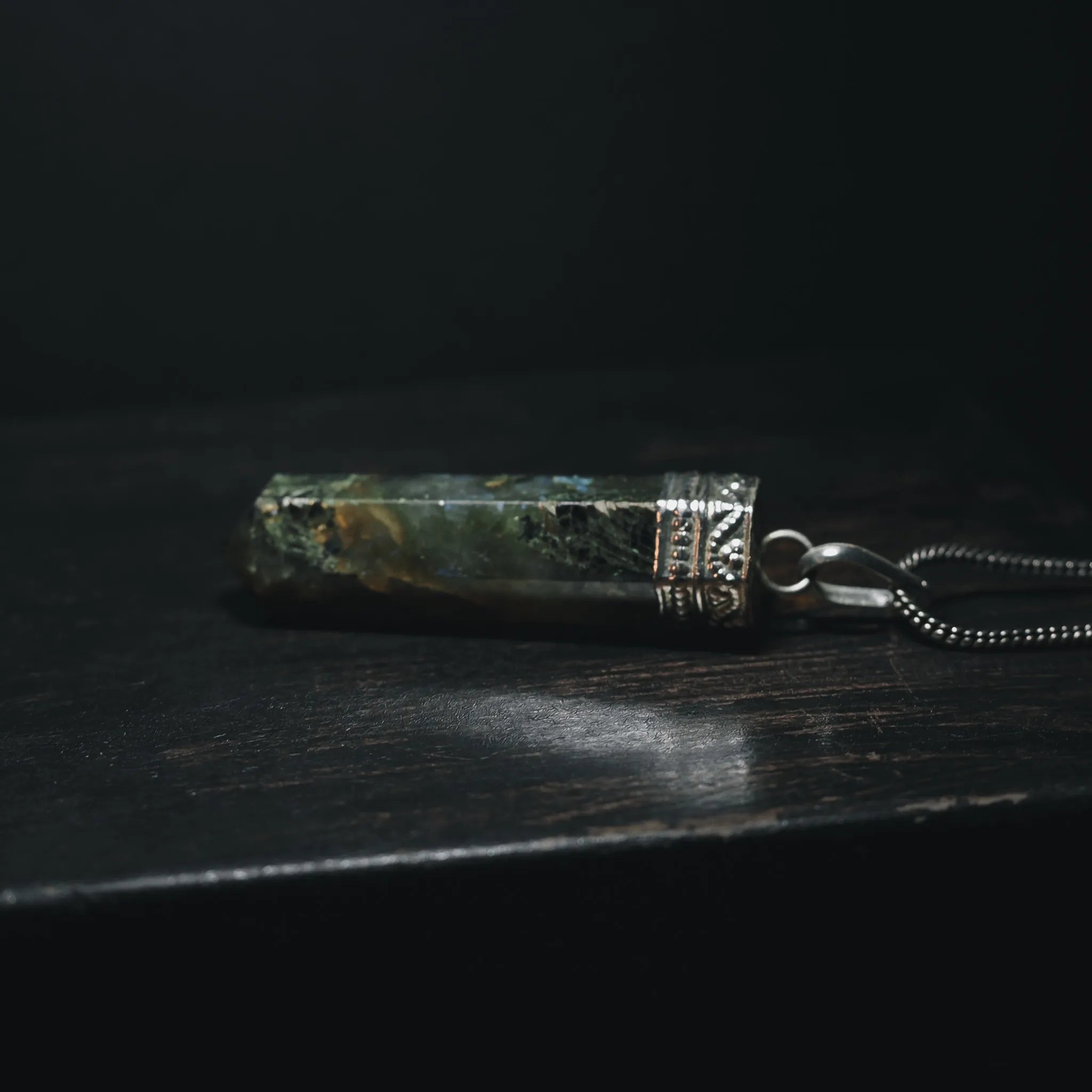 Labradorite stone pendant