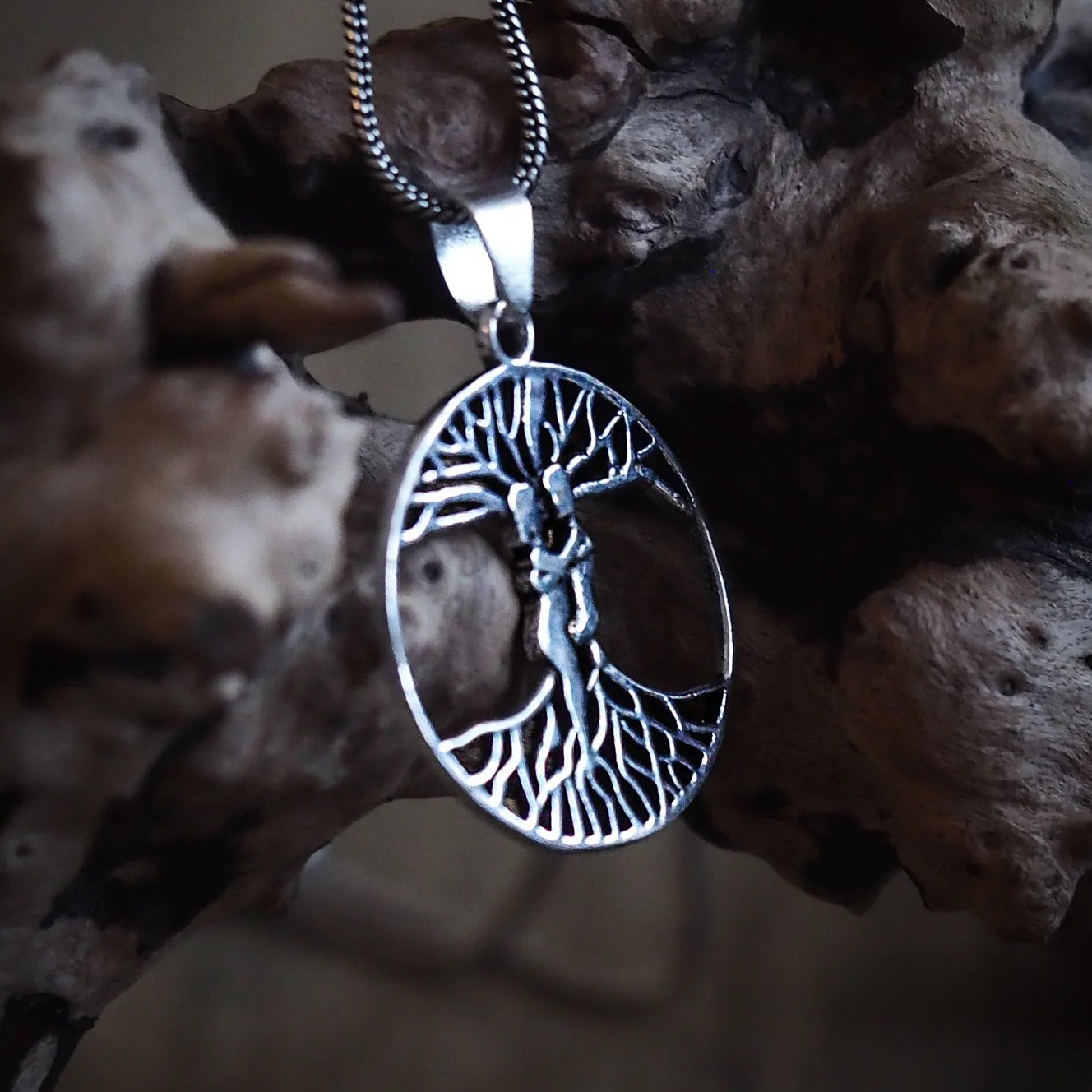 Amulett, Ask och Embla ur livets träd, stor.