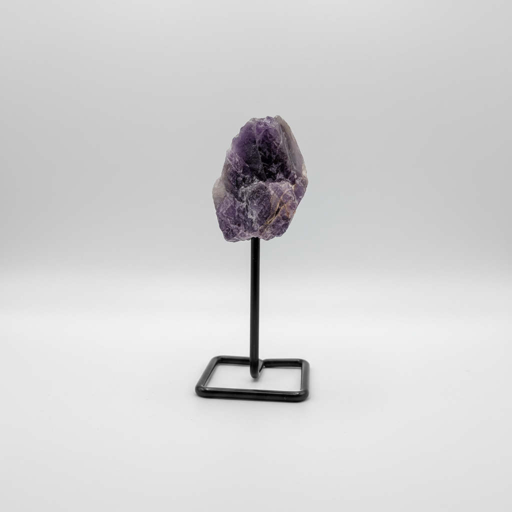Elegant amethyst on stand